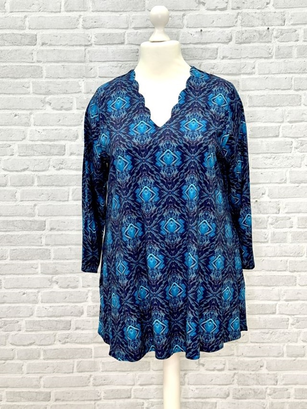 Tunika Shirt 3/4 Arm A-Linie Atlantis