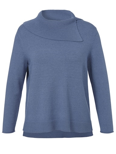 Pullover mit weitem Kragen
