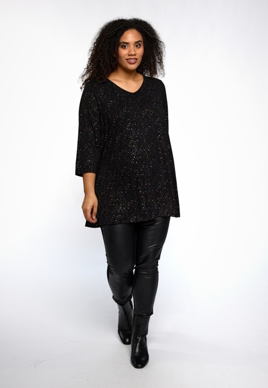Long-Shirt A-Linie 3/4arm