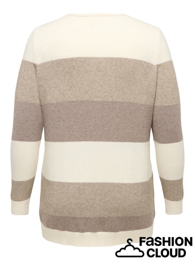 Strick-Cardigan offen Streifen