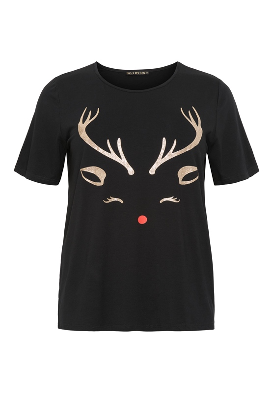 Rentier-Shirt kurzarm