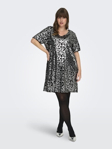 Paillettenkleid kurzarm