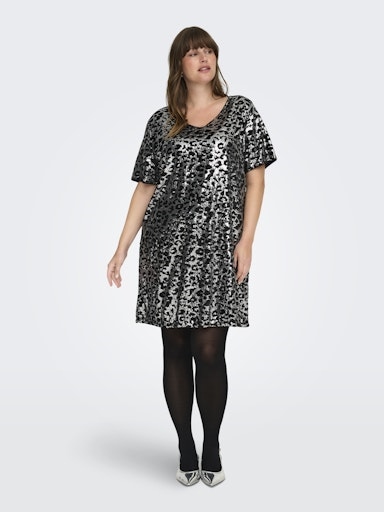 Paillettenkleid kurzarm