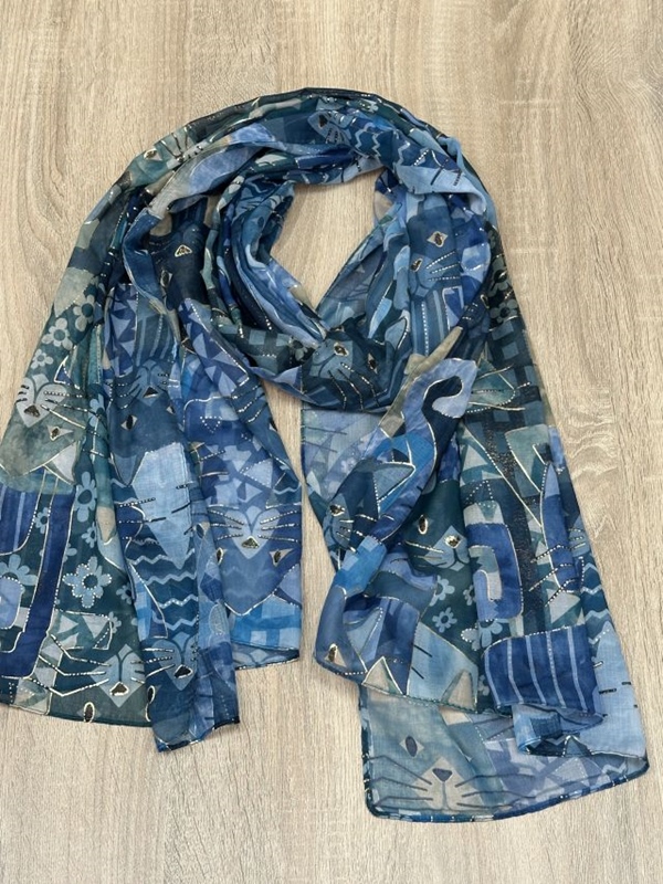 Katzenschal mit Gold