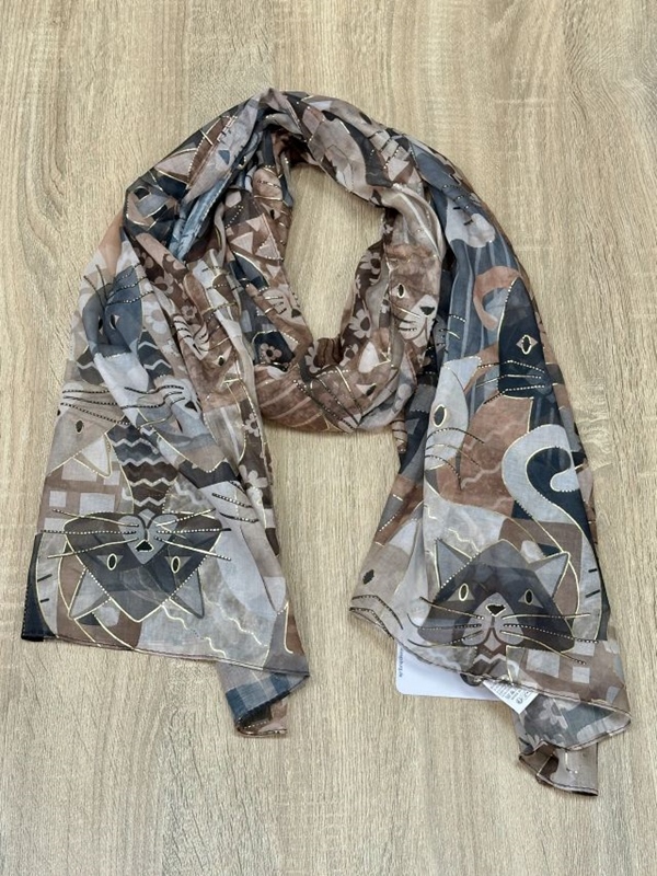 Katzenschal mit Gold