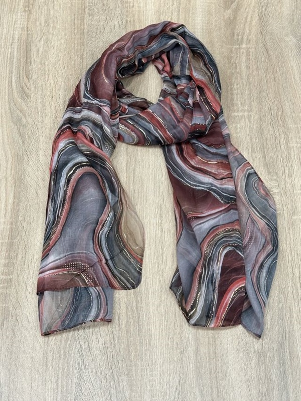 Schal Strudel mit Gold