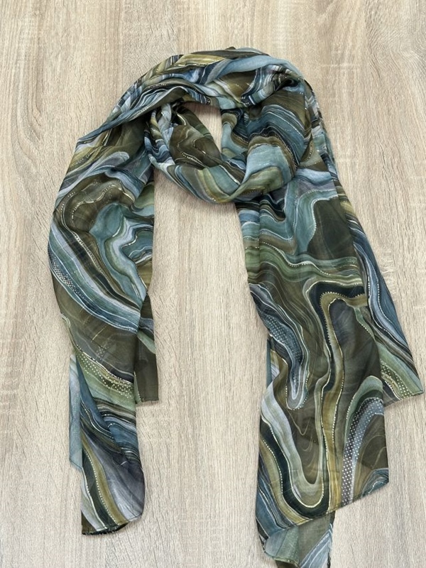 Schal Strudel mit Gold