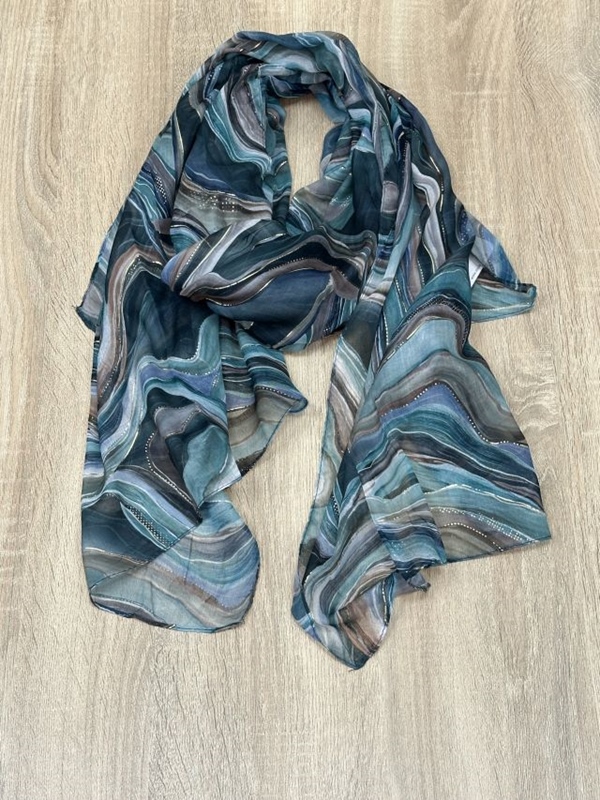 Schal Strudel mit Gold