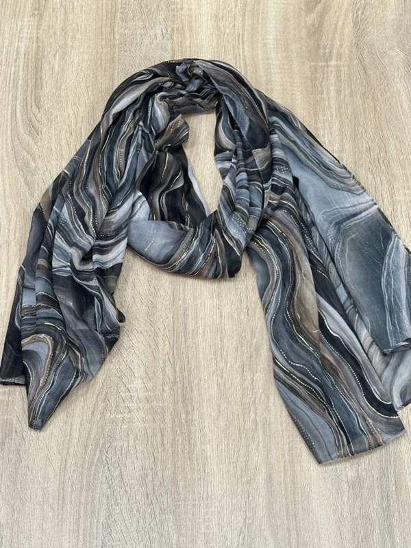 Schal Strudel mit Gold