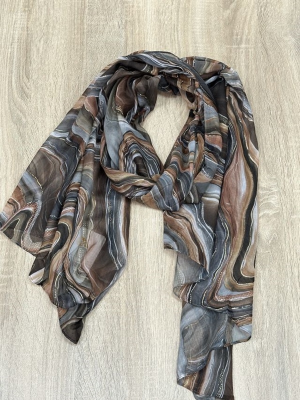 Schal Strudel mit Gold