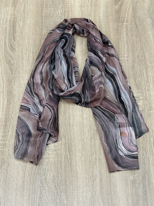 Schal Strudel mit Gold