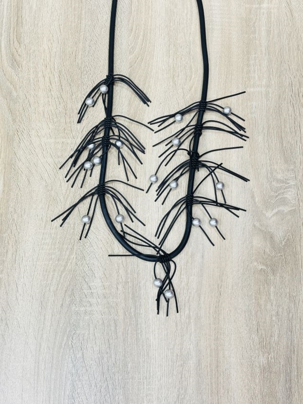 Kautschukkette Perlenfransen