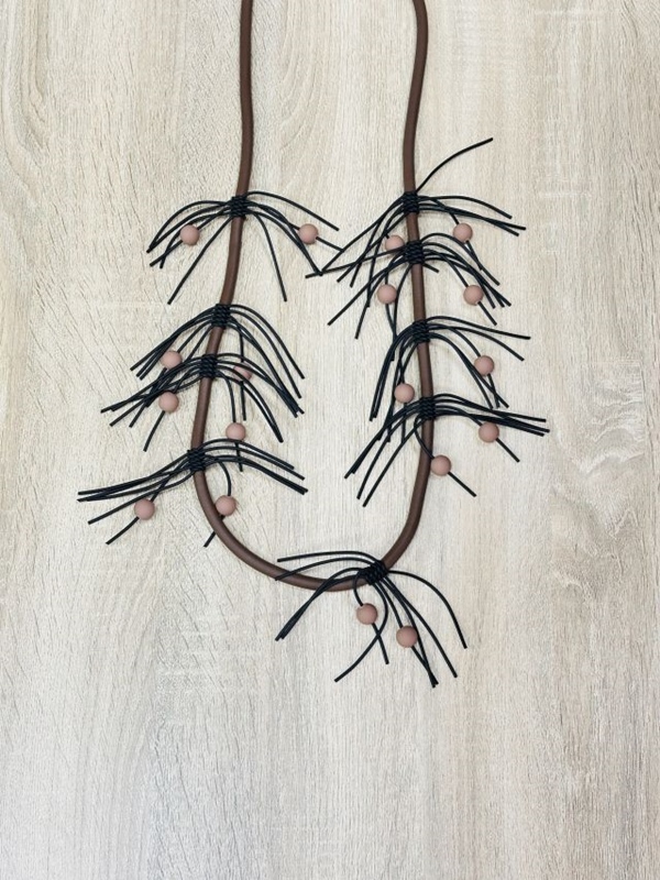 Kautschukkette Perlenfransen