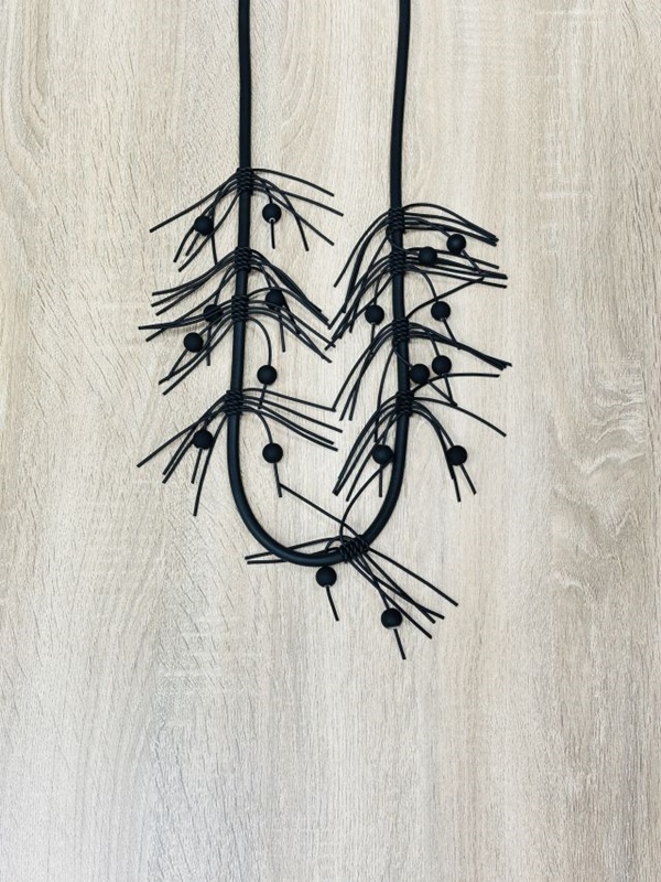 Kautschukkette Perlenfransen