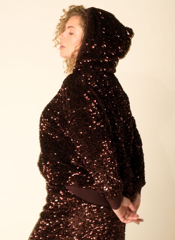 Glitzer-Hoodie Hiltrud