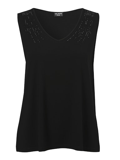 Glitzer-Top V-Ausschnitt