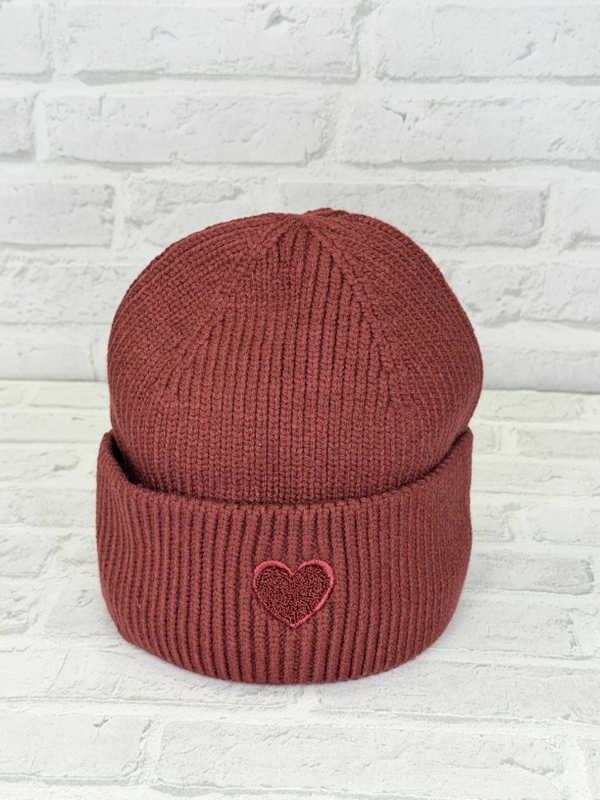 Strickm�tze mit Herz