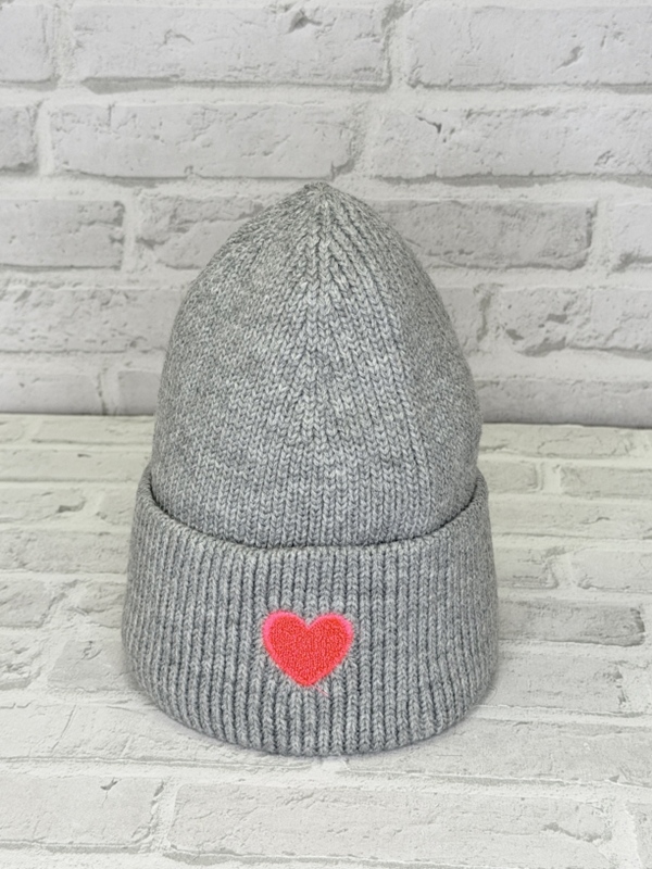 Strickm�tze mit Herz