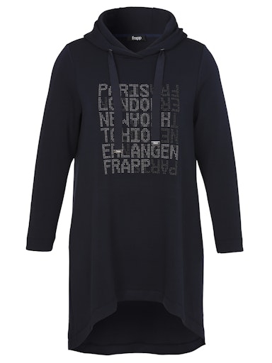 Long-Sweatshirt / Hoodie-Kleid