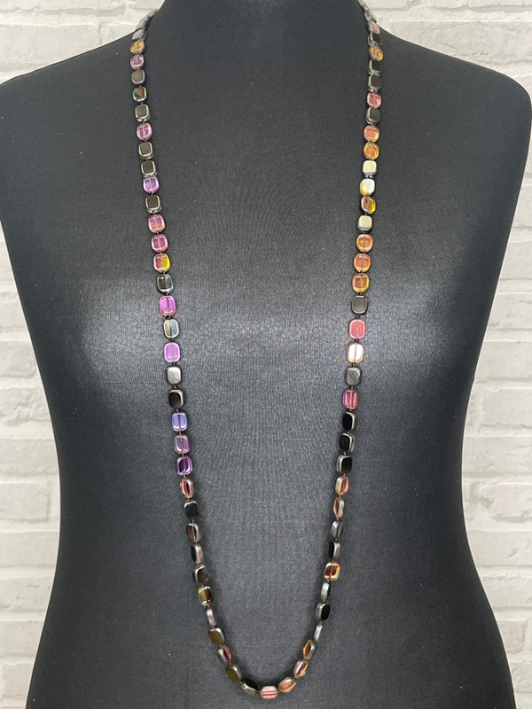 Kette lang mit Glassteinen Kette lang mit Glassteinen