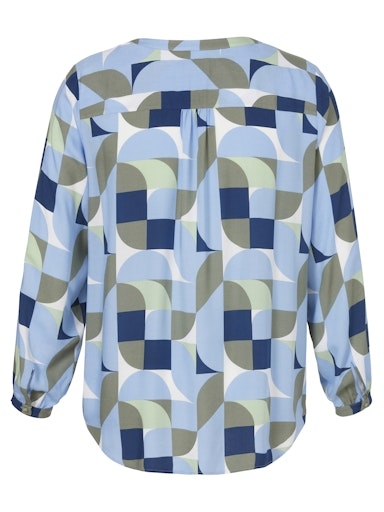 Bluse V-Ausschnitt langarm