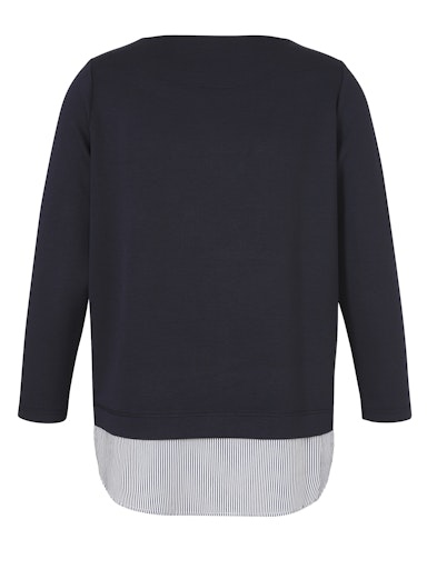 Sweatshirt mit Blusensaum