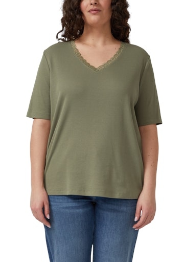 Shirt kurzarm mit Spitze