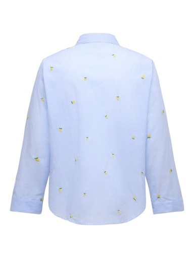 Leichte Bluse mit Zitronen langarm Leichte Bluse mit Zitronen langarm