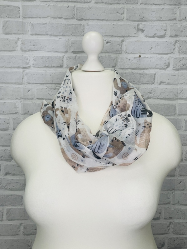 Leichter Loop Schal Katzen Leichter Loop Schal Katzen