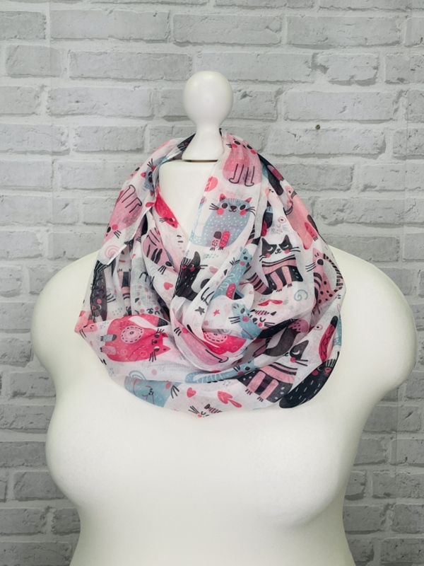 Leichter Loop Schal Katzen Leichter Loop Schal Katzen