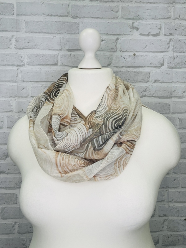 leichter Loop Schal Kreise