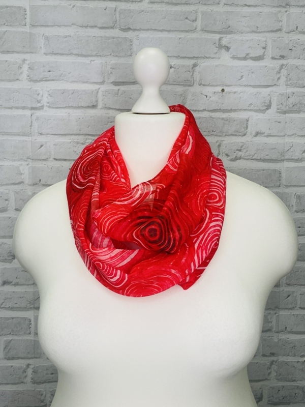 leichter Loop Schal Kreise