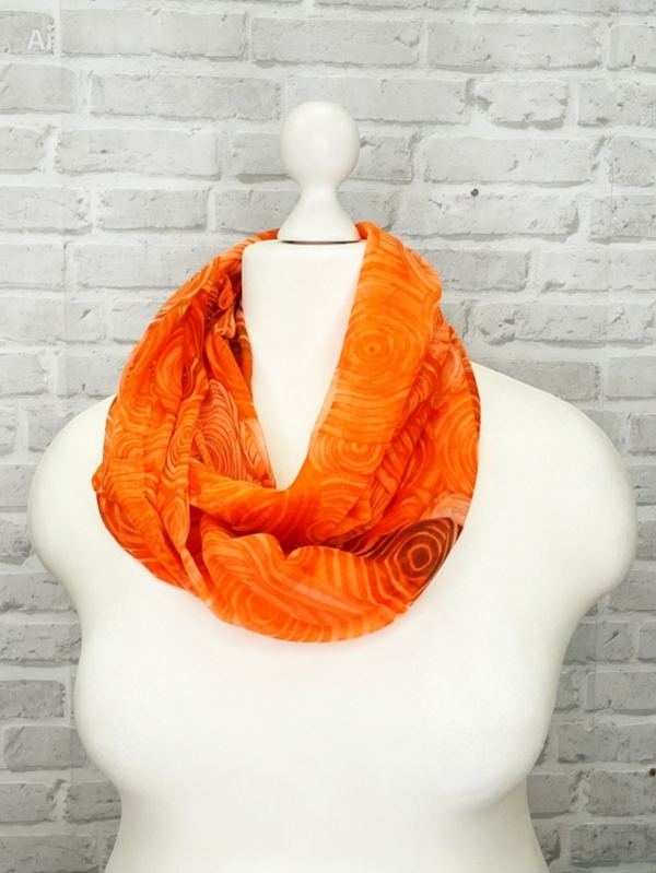 leichter Loop Schal Kreise