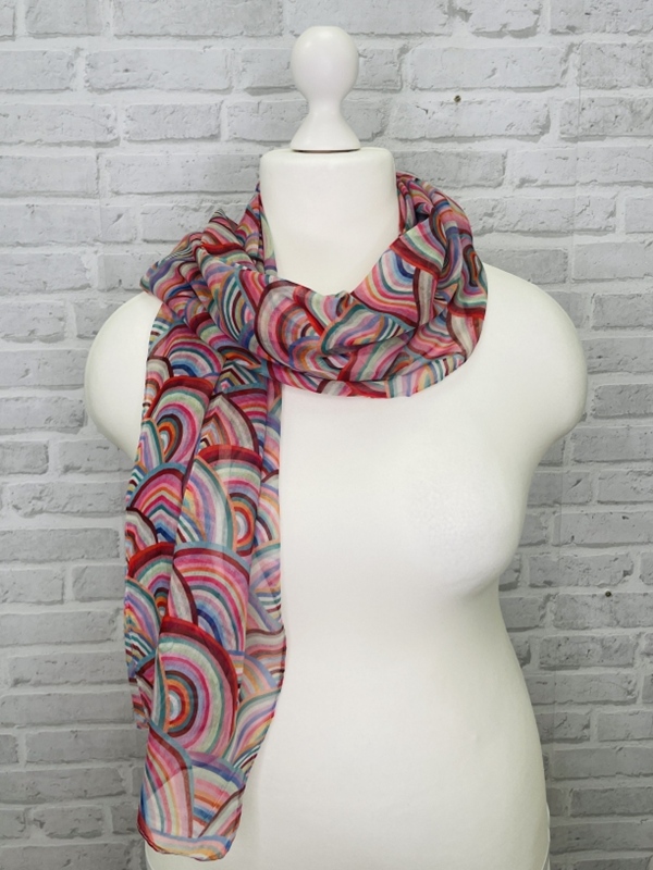 Leicher Schal Rainbow