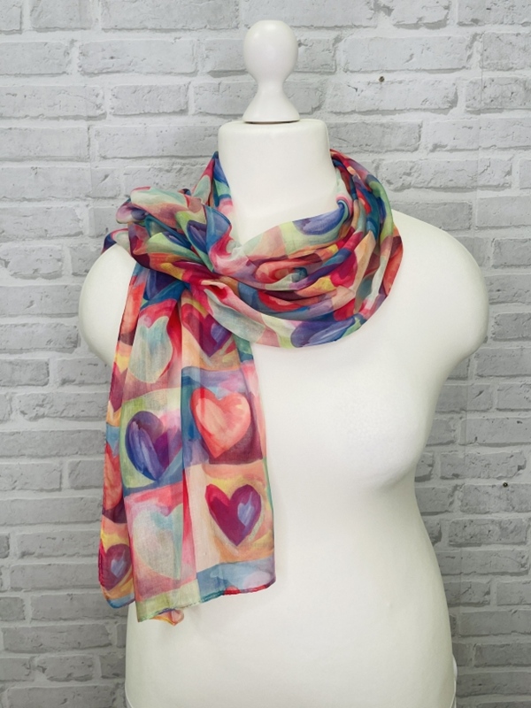 Leichter Schal Herzen