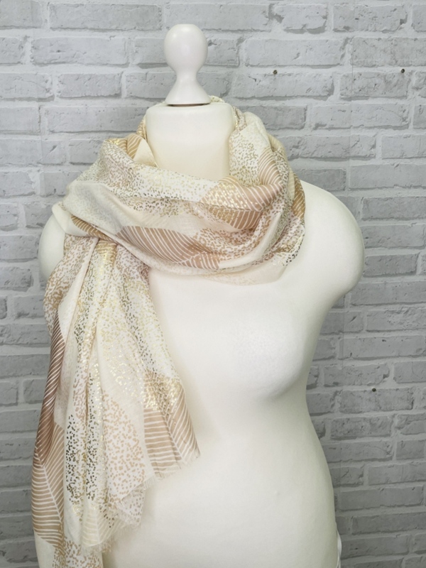 Schal mit Gold