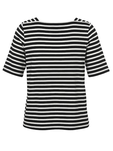 Ringelshirt Karreeausschnit kurzarm