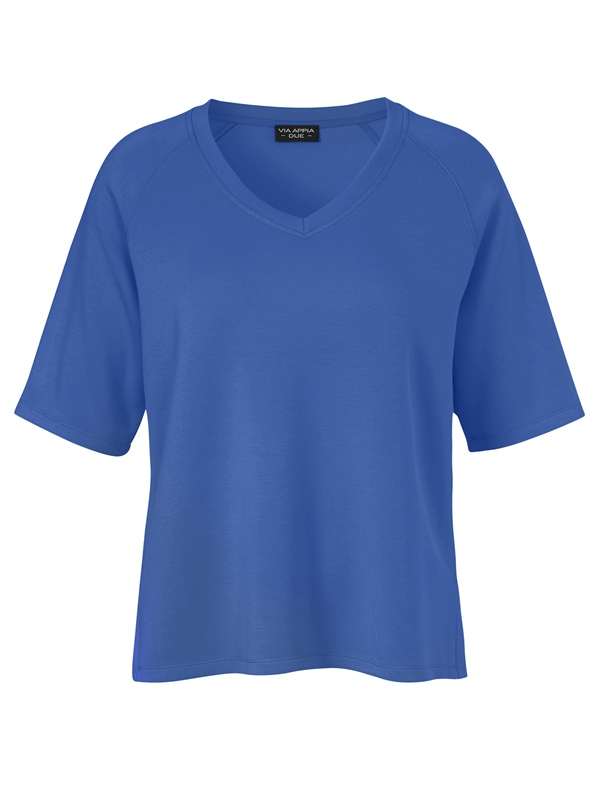 Sweatshirt V-Ausschnitt kurzarm