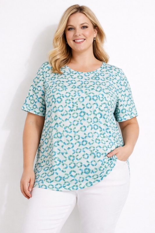 Edles Blusenshirt kurzarm