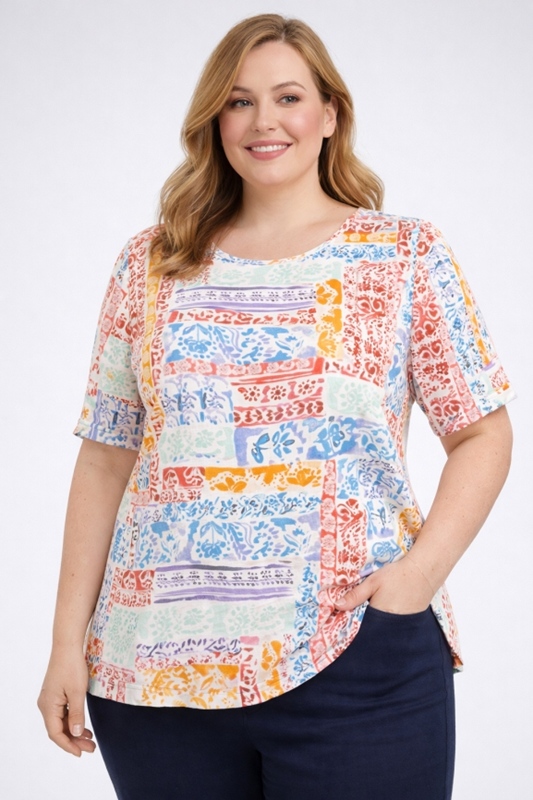 Blusenshirt kurzarm Blusenshirt kurzarm