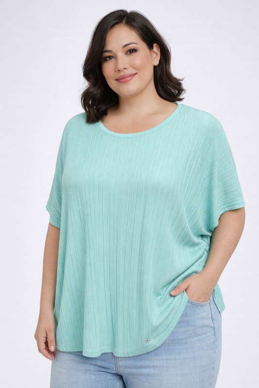 Shirt kurzarm Plissee Shirt kurzarm Plissee