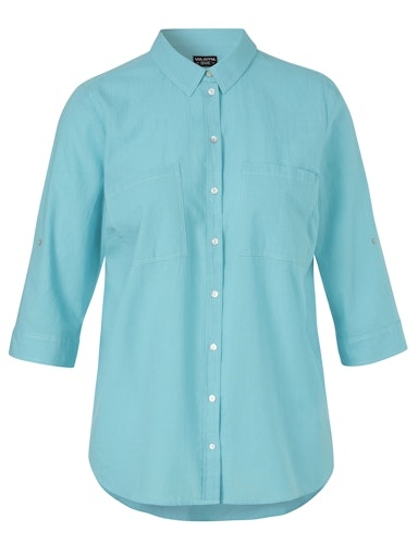 Lässige Hemdbluse 3/74 Arm Lässige Hemdbluse 3/74 Arm