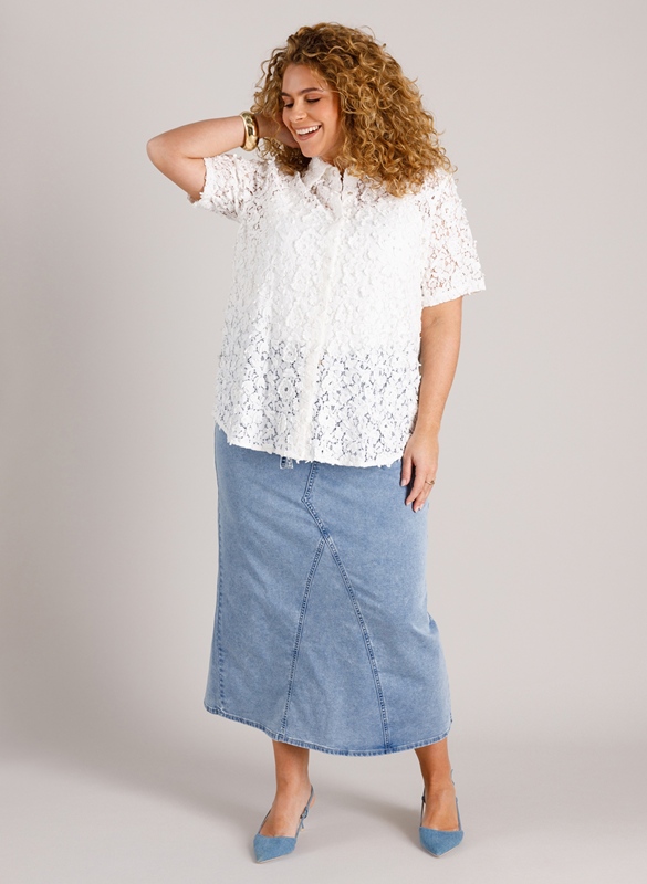 Romantische Bluse kurzarm Romantische Bluse kurzarm