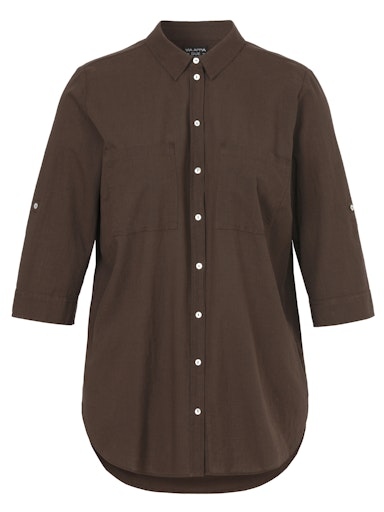 Lange Hemdbluse 3/4 Arm