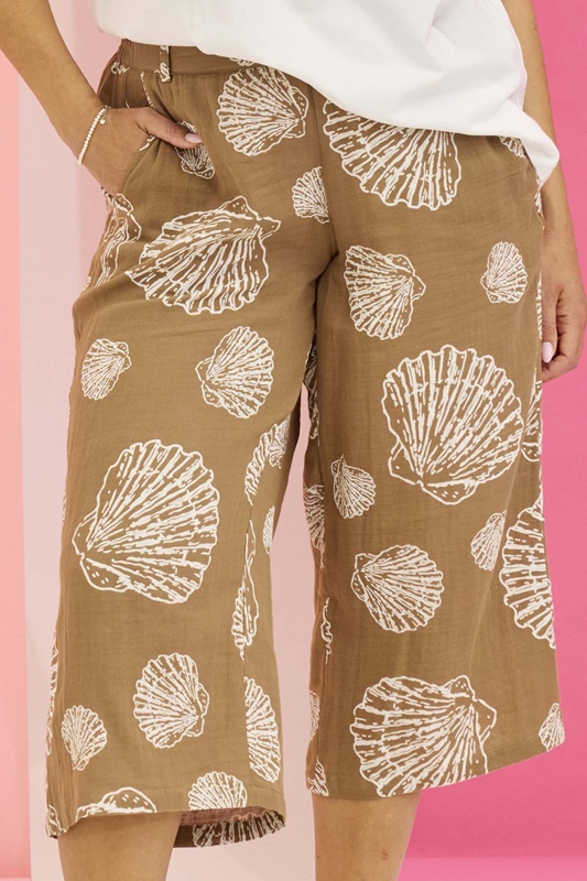 7/8 Hose weit mit Muscheln