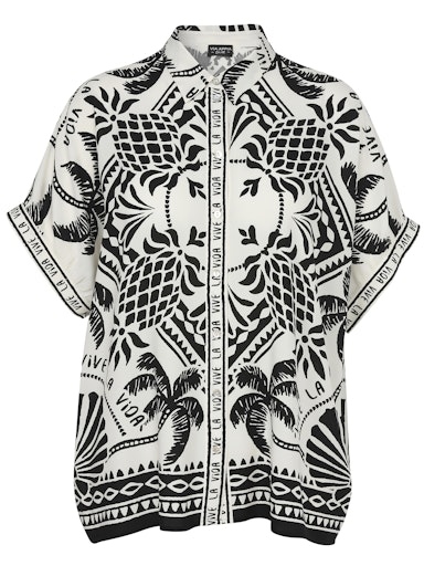 Bluse Hemdkragen ohne Arm