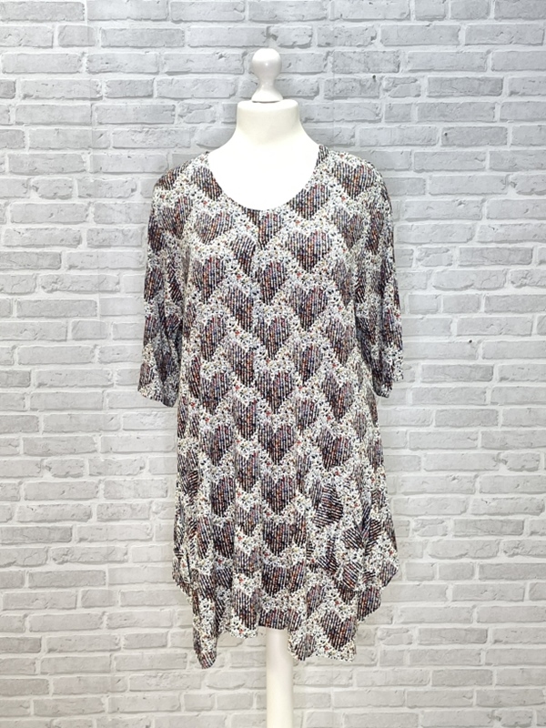 Kleid / Longtunika Shirtstoff