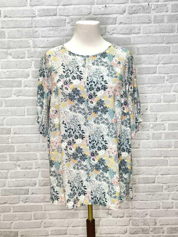 Blusenshirt  floral kurzarm