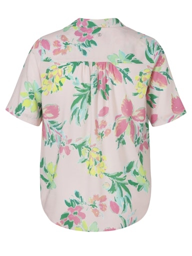 Oversized Bluse mit Hemdkragen kurzarm