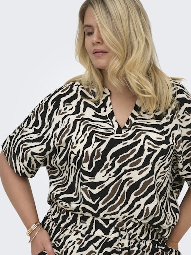 Tunika-Bluse kurzarm